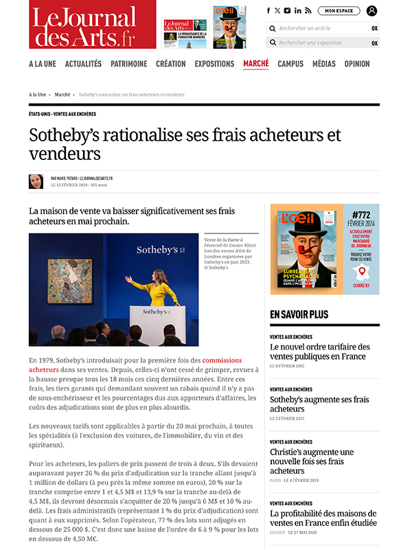 Le Journal des Arts